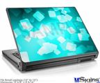 Laptop Skin (Small) - Bokeh Squared Neon Teal