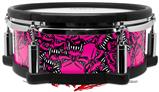 Skin Wrap works with Roland vDrum Shell PD-108 Drum Scattered Skulls Hot Pink (DRUM NOT INCLUDED)
