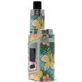 Skin Decal Wrap for Smok AL85 Alien Baby Beach Flowers 02 Seafoam Green VAPE NOT INCLUDED