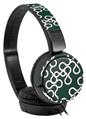 Decal style Skin Wrap for Sony MDR ZX110 Headphones Locknodes 03 Hunter Green (HEADPHONES NOT INCLUDED)