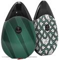 Skin Decal Wrap 2 Pack compatible with Suorin Drop VintageID 25 Seafoam Green VAPE NOT INCLUDED