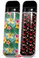 Skin Decal Wrap 2 Pack for Smok Novo v1 Beach Flowers 02 Seafoam Green VAPE NOT INCLUDED