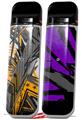 Skin Decal Wrap 2 Pack for Smok Novo v1 Baja 0032 Orange VAPE NOT INCLUDED