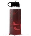 Skin Wrap Decal compatible with Hydro Flask Wide Mouth Bottle 32oz Bokeh Music Red (BOTTLE NOT INCLUDED)