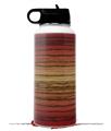 Skin Wrap Decal compatible with Hydro Flask Wide Mouth Bottle 32oz Exotic Wood Zebra Wood Burst Fire Red (BOTTLE NOT INCLUDED)