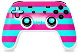 Skin Decal Wrap works with Original Google Stadia Controller Psycho Stripes Neon Teal and Hot Pink Skin Only CONTROLLER NOT INCLUDED
