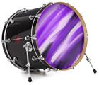 Decal Skin works with most 26" Bass Kick Drum Heads Paint Blend Purple - DRUM HEAD NOT INCLUDED