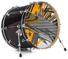Decal Skin works with most 26" Bass Kick Drum Heads Baja 0032 Orange - DRUM HEAD NOT INCLUDED