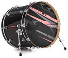 Decal Skin works with most 26" Bass Kick Drum Heads Baja 0014 Pink - DRUM HEAD NOT INCLUDED