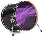 Decal Skin works with most 26" Bass Kick Drum Heads Mystic Vortex Purple - DRUM HEAD NOT INCLUDED