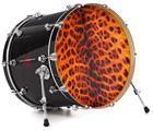 Decal Skin works with most 26" Bass Kick Drum Heads Fractal Fur Cheetah - DRUM HEAD NOT INCLUDED