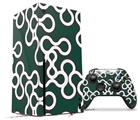 WraptorSkinz Skin Wrap compatible with the 2020 XBOX Series X Console and Controller Locknodes 03 Hunter Green (XBOX NOT INCLUDED)