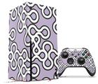 WraptorSkinz Skin Wrap compatible with the 2020 XBOX Series X Console and Controller Locknodes 03 Lavender (XBOX NOT INCLUDED)