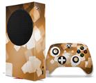 WraptorSkinz Skin Wrap compatible with the 2020 XBOX Series S Console and Controller Bokeh Squared Orange (XBOX NOT INCLUDED)