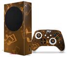 WraptorSkinz Skin Wrap compatible with the 2020 XBOX Series S Console and Controller Bokeh Music Orange (XBOX NOT INCLUDED)