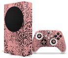 WraptorSkinz Skin Wrap compatible with the 2020 XBOX Series S Console and Controller Folder Doodles Pink (XBOX NOT INCLUDED)