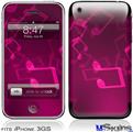 iPhone 3GS Skin - Bokeh Music Hot Pink
