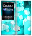 iPod Nano 5G Skin - Bokeh Squared Neon Teal