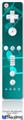 Wii Remote Controller Face ONLY Skin - Bokeh Music Neon Teal