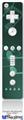Wii Remote Controller Face ONLY Skin - Bokeh Music Seafoam Green