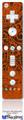 Wii Remote Controller Face ONLY Skin - Folder Doodles Burnt Orange