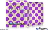 iPad Skin - Kearas Polka Dots Purple On Cream