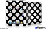 iPad Skin - Kearas Polka Dots White On Black