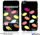 iPod Touch 4G Decal Style Vinyl Skin - Plain Leaves On Black