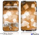 iPod Touch 4G Decal Style Vinyl Skin - Bokeh Squared Orange