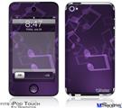 iPod Touch 4G Decal Style Vinyl Skin - Bokeh Music Purple