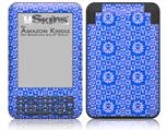 Gothic Punk Pattern Blue - Decal Style Skin fits Amazon Kindle 3 Keyboard (with 6 inch display)