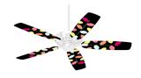 Plain Leaves On Black - Ceiling Fan Skin Kit fits most 42 inch fans (FAN and BLADES SOLD SEPARATELY)