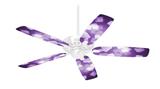 Bokeh Squared Purple - Ceiling Fan Skin Kit fits most 42 inch fans (FAN and BLADES SOLD SEPARATELY)