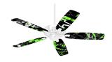 Baja 0003 Neon Green - Ceiling Fan Skin Kit fits most 42 inch fans (FAN and BLADES SOLD SEPARATELY)