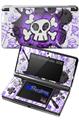 Cartoon Skull Purple - Decal Style Skin fits Nintendo 3DS (3DS SOLD SEPARATELY)