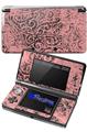 Folder Doodles Pink - Decal Style Skin fits Nintendo 3DS (3DS SOLD SEPARATELY)