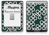 Locknodes 03 Hunter Green - Decal Style Skin (fits 4th Gen Kindle with 6inch display and no keyboard)