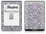 Locknodes 03 Lavender - Decal Style Skin (fits 4th Gen Kindle with 6inch display and no keyboard)