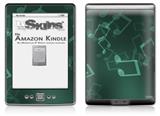 Bokeh Music Seafoam Green - Decal Style Skin (fits 4th Gen Kindle with 6inch display and no keyboard)