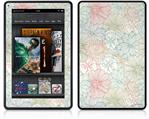 Amazon Kindle Fire (Original) Decal Style Skin - Flowers Pattern 02