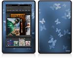Amazon Kindle Fire (Original) Decal Style Skin - Bokeh Butterflies Blue