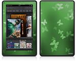 Amazon Kindle Fire (Original) Decal Style Skin - Bokeh Butterflies Green