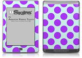 Kearas Polka Dots Purple And Blue - Decal Style Skin (fits Amazon Kindle Touch Skin)
