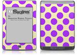 Kearas Polka Dots Purple On Cream - Decal Style Skin (fits Amazon Kindle Touch Skin)