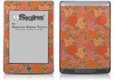 Flowers Pattern Roses 06 - Decal Style Skin (fits Amazon Kindle Touch Skin)