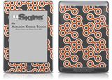 Locknodes 02 Burnt Orange - Decal Style Skin (fits Amazon Kindle Touch Skin)
