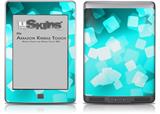 Bokeh Squared Neon Teal - Decal Style Skin (fits Amazon Kindle Touch Skin)