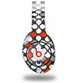 WraptorSkinz Skin Decal Wrap compatible with Beats Studio (Original) Headphones Locknodes 05 Red Skin Only (HEADPHONES NOT INCLUDED)