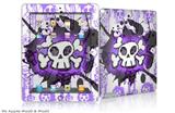 iPad Skin - Cartoon Skull Purple (fits iPad2 and iPad3)