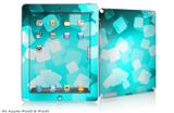 iPad Skin - Bokeh Squared Neon Teal (fits iPad2 and iPad3)